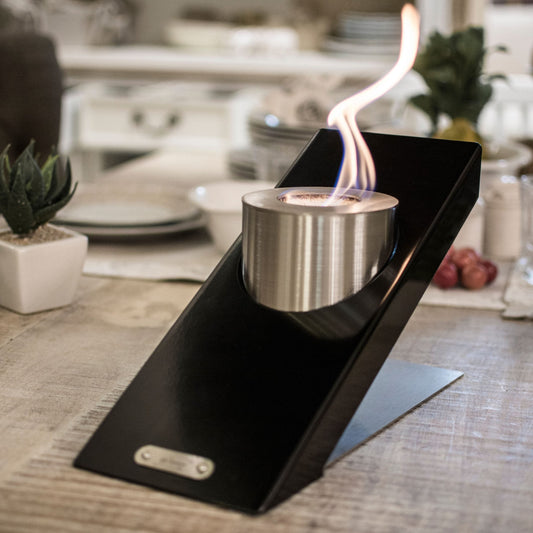 glammfire oblique single tabletop fire product exterior view