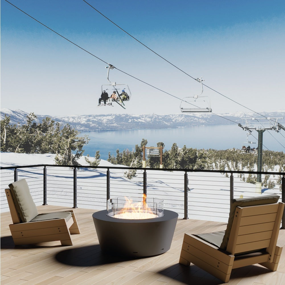 glammfire otello fire pit product exterior view