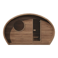 Oval Sauna Frodo 240 XL Room — front view