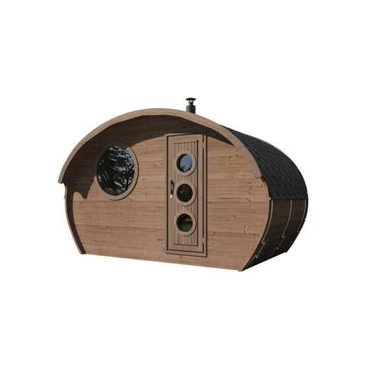 Oval Sauna Frodo 240 — angle view