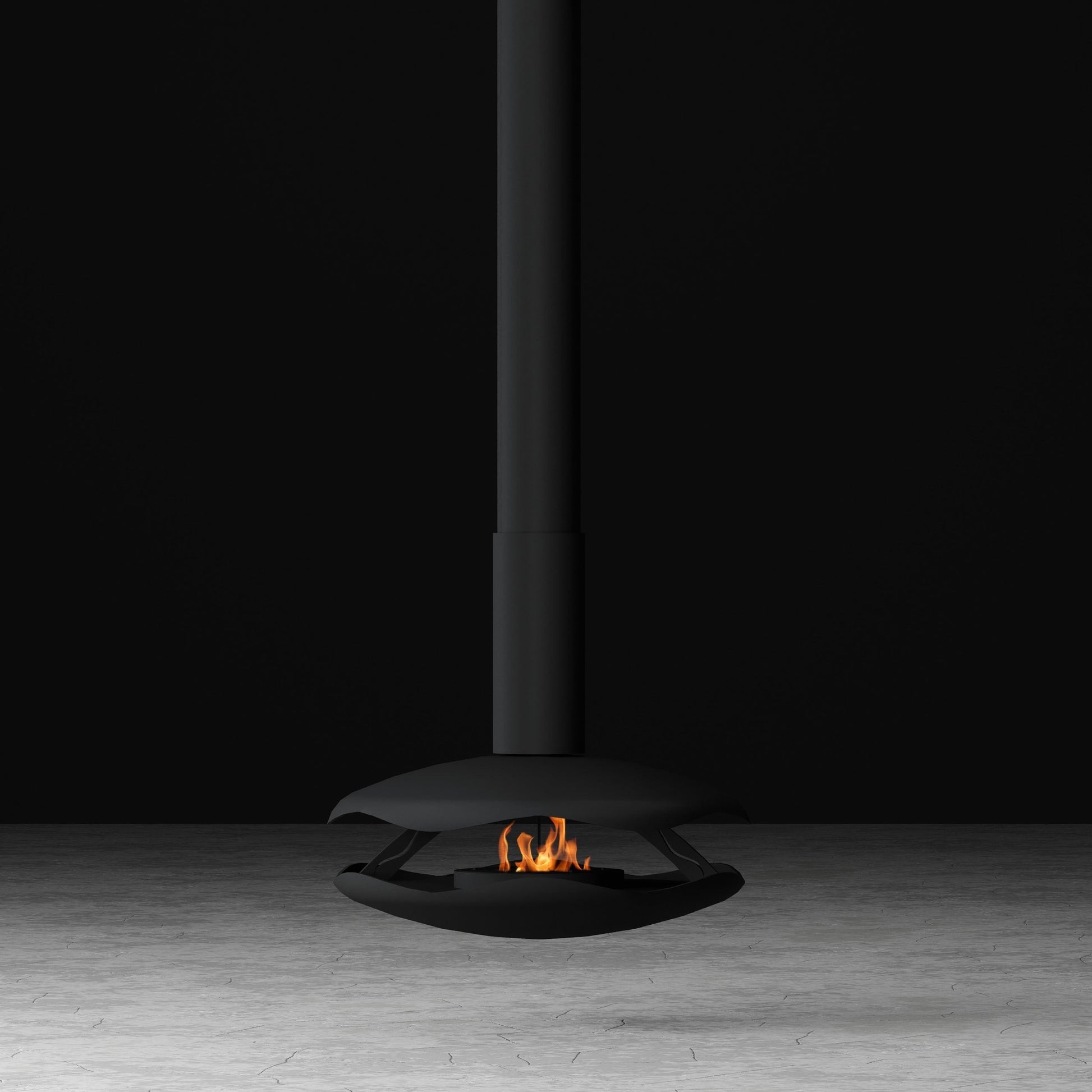 glammfire perola suspended fire product exterior view — view 4