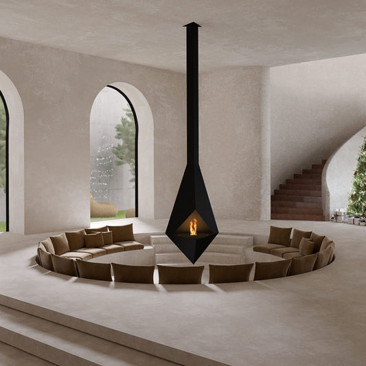 glammfire pythagoras suspended fire product exterior view