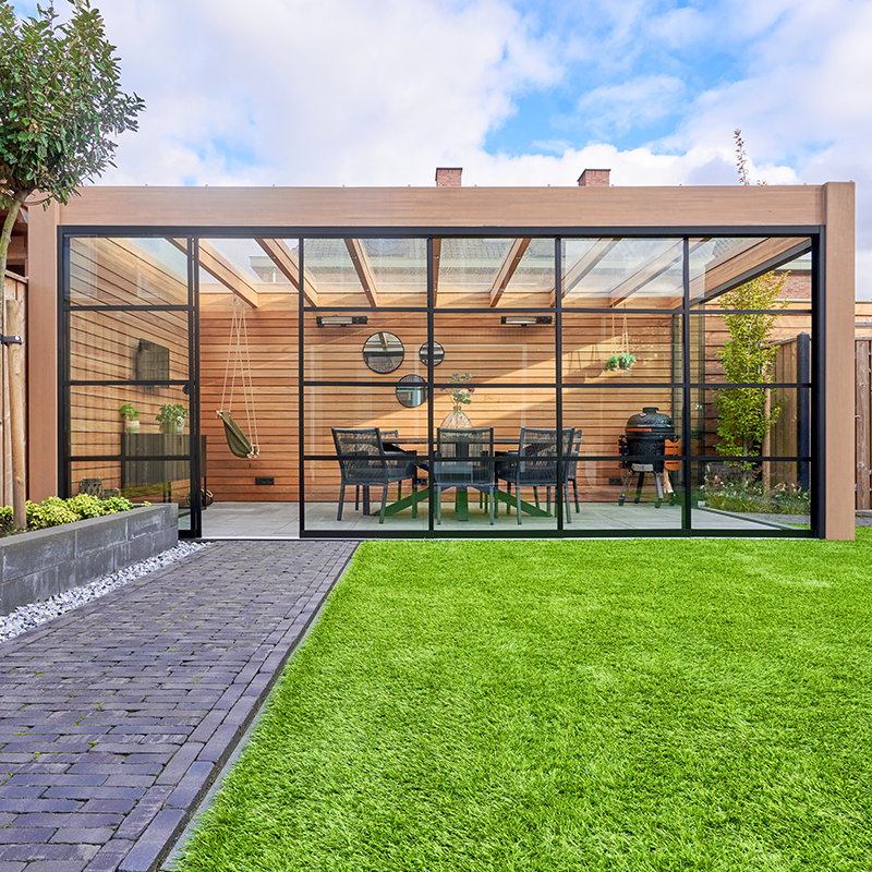 Steel Look Glass Doors Profiles