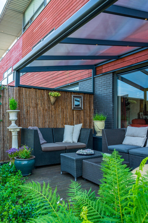 Aluminium Veranda | The Fino | Slim Profile | Aluminium Beam Covers | Clean Premium Finish