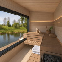 Modular Outdoor Sauna Kalle L — lifestyle view