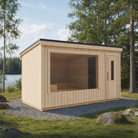 Modular Outdoor Sauna Kalle L — lifestyle view