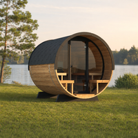 Barrel Sauna 280 Deluxe — lifestyle view