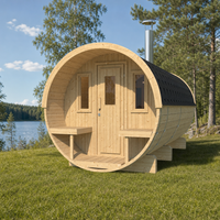 Barrel Sauna 400 Deluxe — lifestyle view