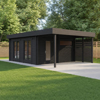 Multiroom Log Sauna Magnus XL — lifestyle view