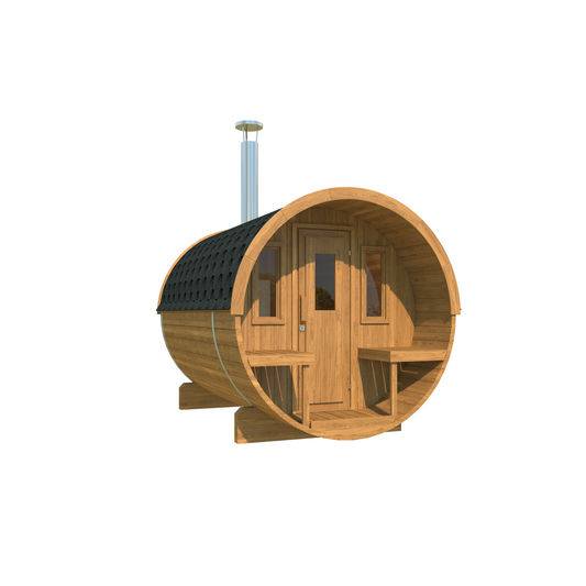 Barrel Sauna 250 — angle view