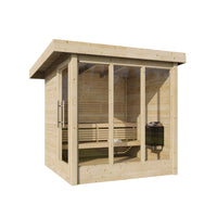 Multiroom Log Sauna Anita — angle view