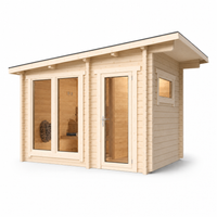 Multiroom Log Sauna Higi XL — angle view