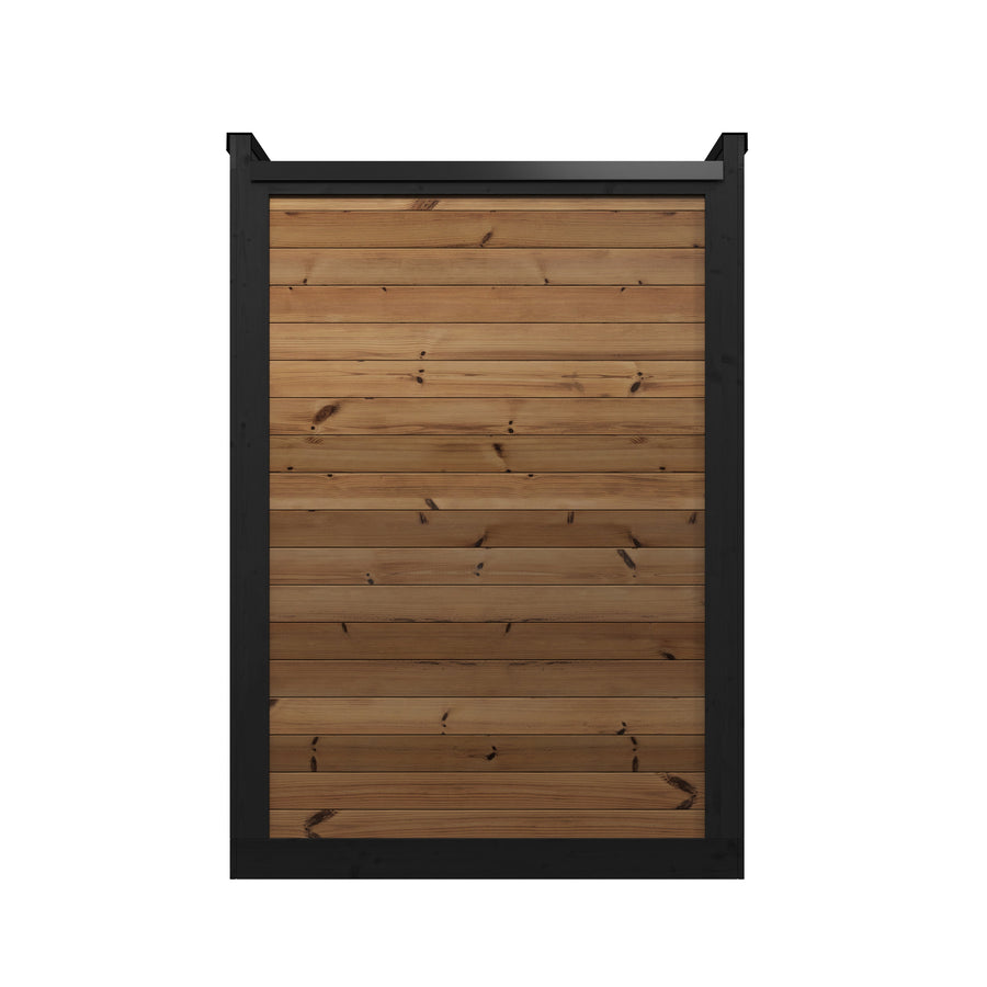 Patio Sauna Hiki S — Compact Thermowood Log Sauna, Balcony-Friendly 2.1m² — thermowood — back view 1
