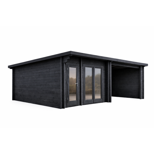 Spa Log Sauna Home Spa — angle view