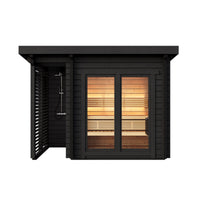 Spa Log Sauna Island — front view