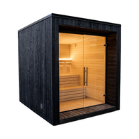 Modular Cube Garden Sauna Lumi — angle view 2
