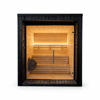 Modular Cube Garden Sauna Lumi — front view