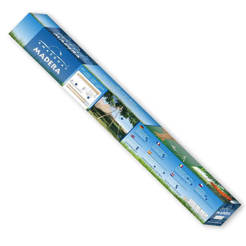 madera wooden post hammock stand product exterior view — view 6