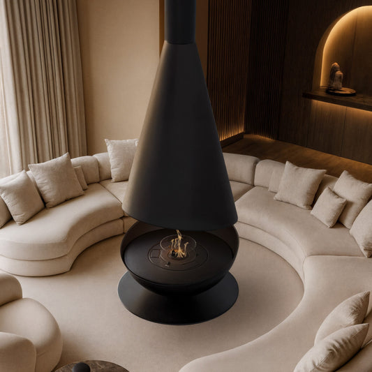 glammfire thales suspended fire product exterior view