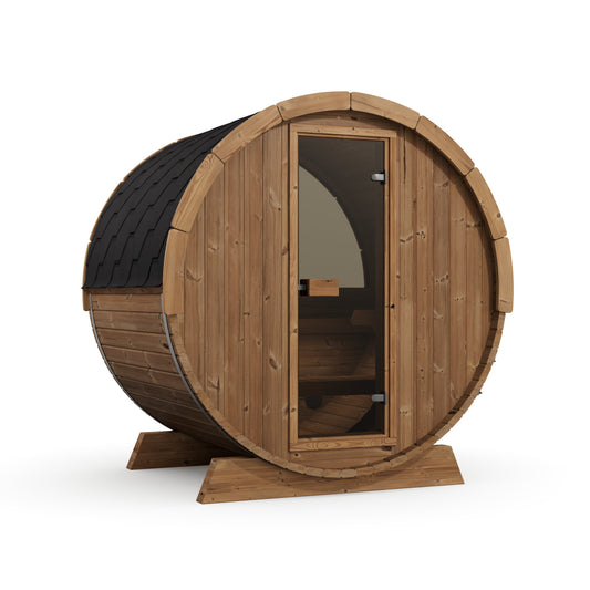 Terrace Barrel Sauna — angle view 2