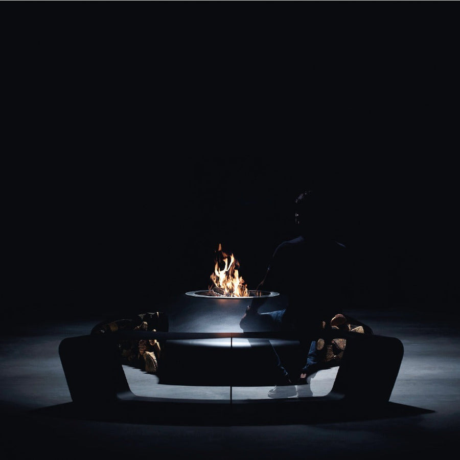 glammfire vaudeville fire pit product exterior view — view 3