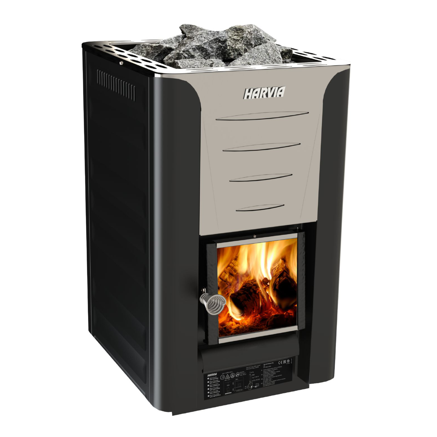 Harvia Pro 20 Wood Burning Sauna Heater Set — Heavy Duty