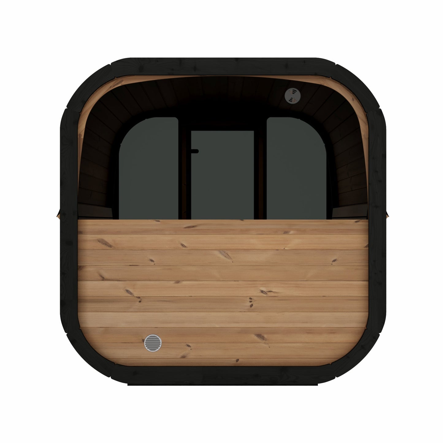 beacon 200 classic 6 person outdoor cube sauna product exterior view — view 10