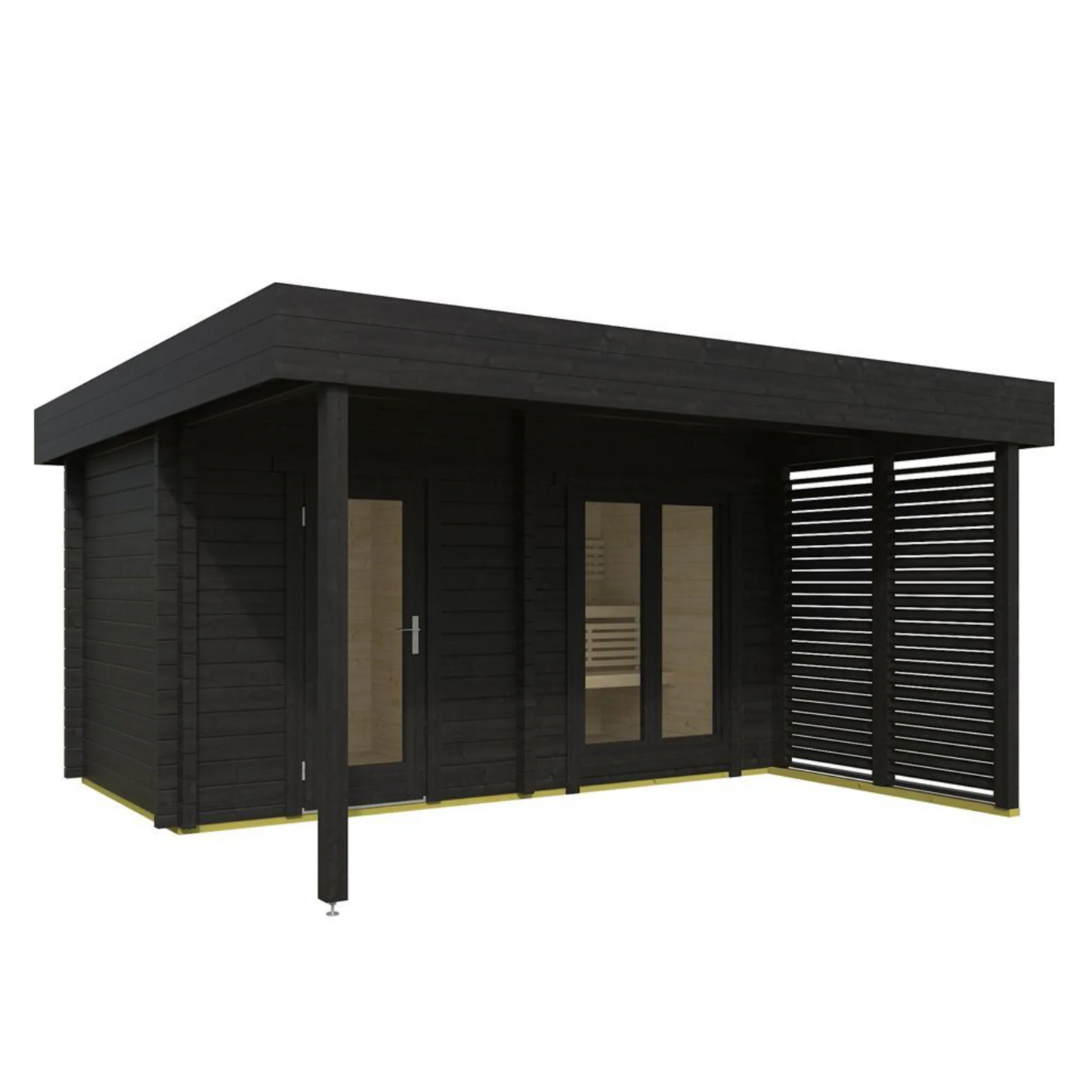 Howe 200 Pro 2-4 Person Outdoor Sauna with Terrace & Changing Room
