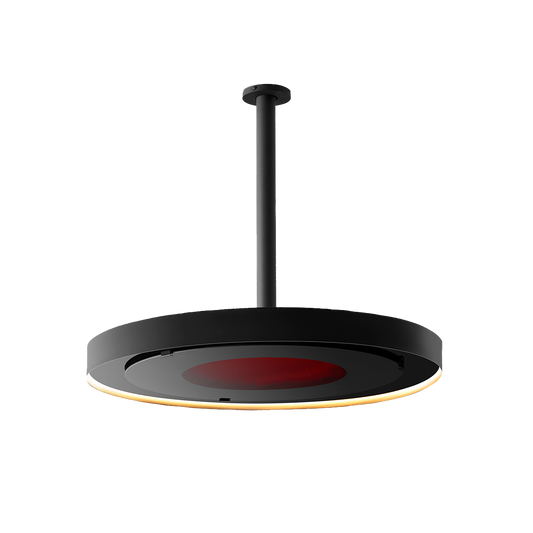 Bromic Eclipse Smart-Heat Electric ceiling mounted on a 600mm pole | Roma Verandas