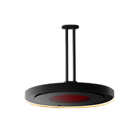 Bromic Eclipse Smart-Heat Electric on the 600mm twin straight ceiling pole | Roma Verandas