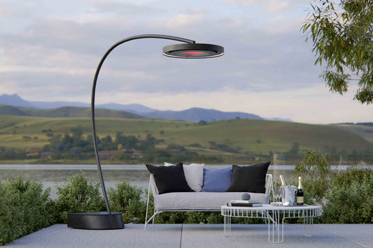 Bromic Eclipse Smart-Heat Portable on a residential patio | Roma Verandas
