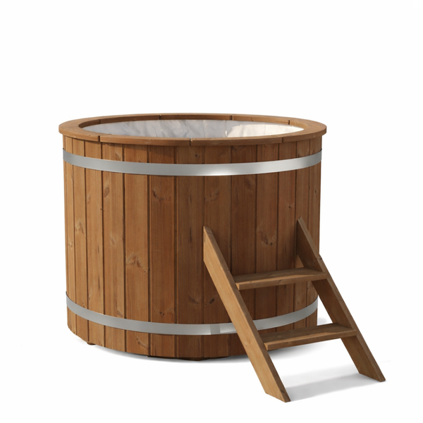 Cold Plunge Barrel | GFX | Integrated Chiller Unit | Barrel Format Cold Therapy | Outdoor Wellness Tub
