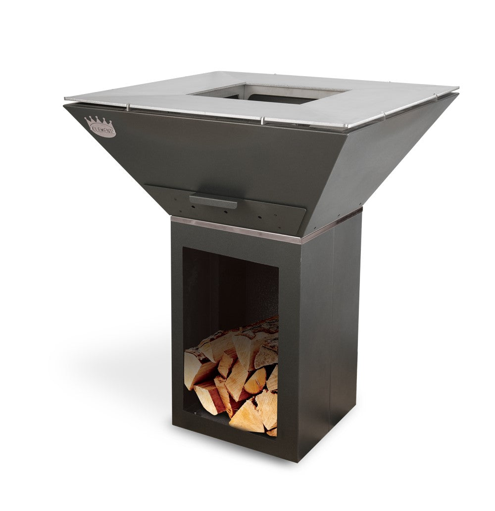 clementi colorado wood fired bbq grill product exterior view