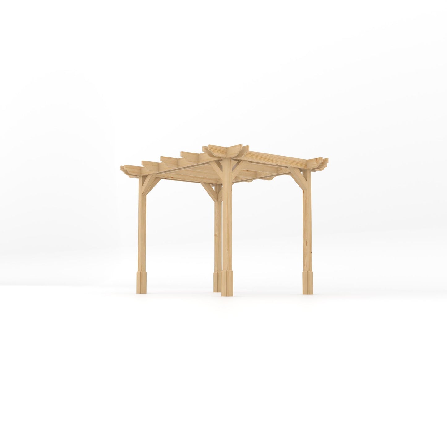 Freestanding Double Premium Pergola - Light Green - 2.4m Width x 3m Length