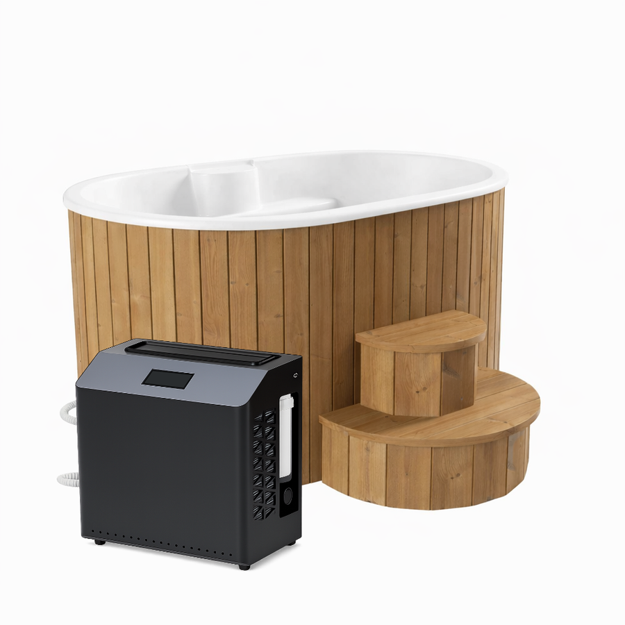 duo ice bath barrel chiller product exterior view — view 4