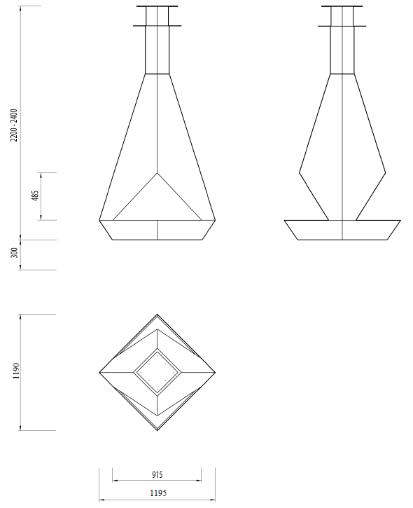 glammfire eudoxus suspended fire product exterior view — view 8