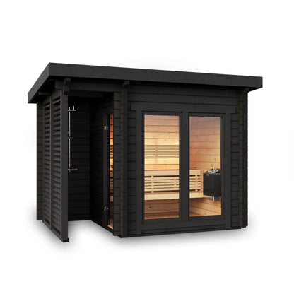 Fraser 190 Spa 2-4 Person Outdoor Sauna with Shower Terrace