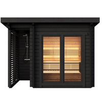 Fraser 190 Spa 2-4 Person Outdoor Sauna with Shower Terrace