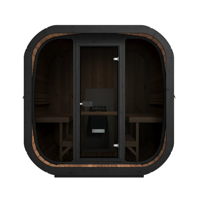 beacon 200 classic 6 person outdoor cube sauna product exterior view — view 7
