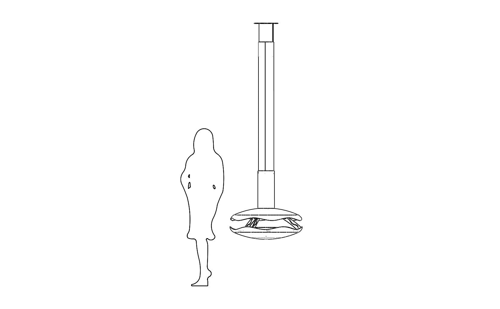 glammfire perola suspended fire product exterior view — view 6