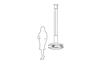 glammfire perola suspended fire product exterior view — view 6