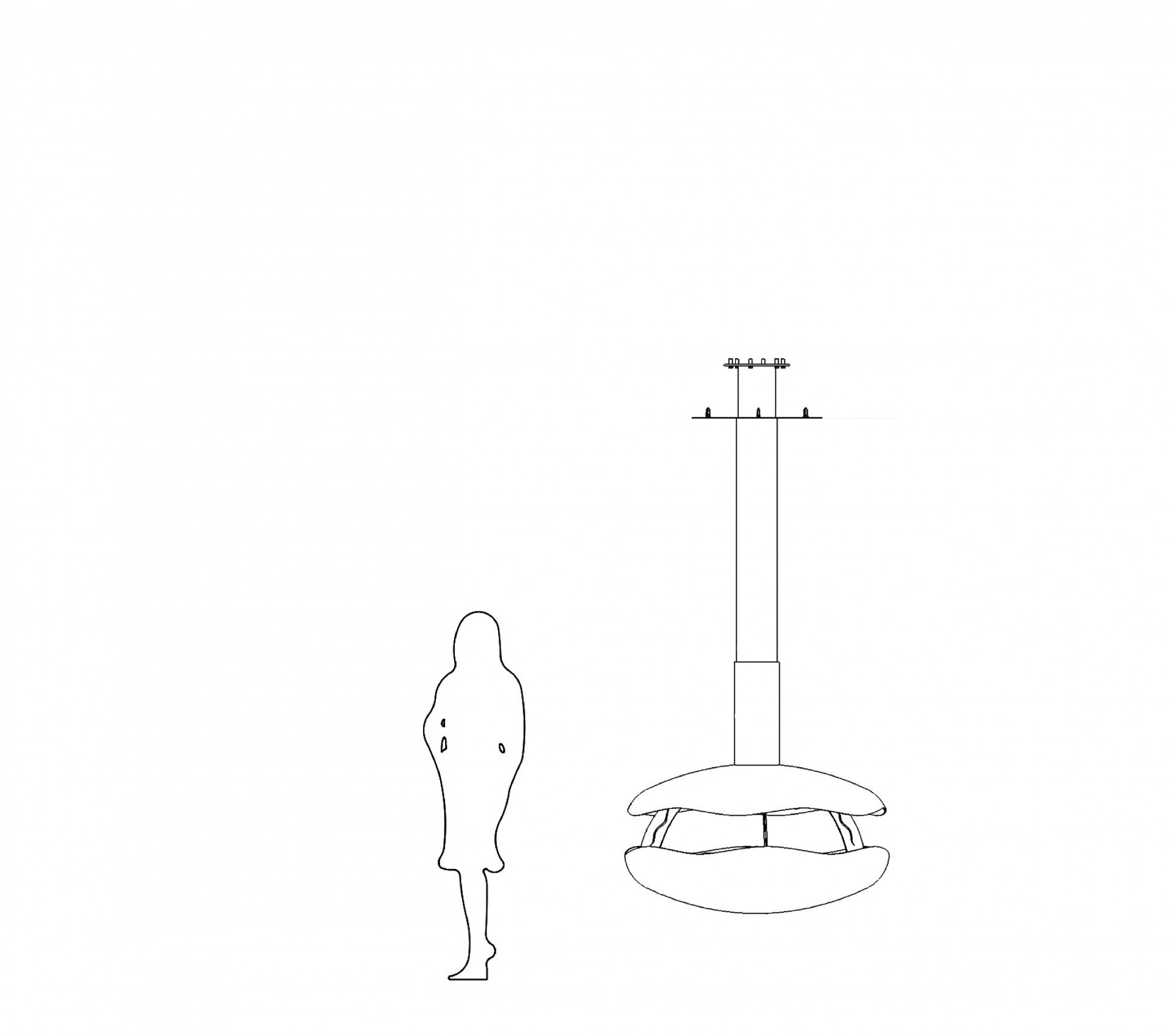glammfire perola plus suspended fire product exterior view — view 6