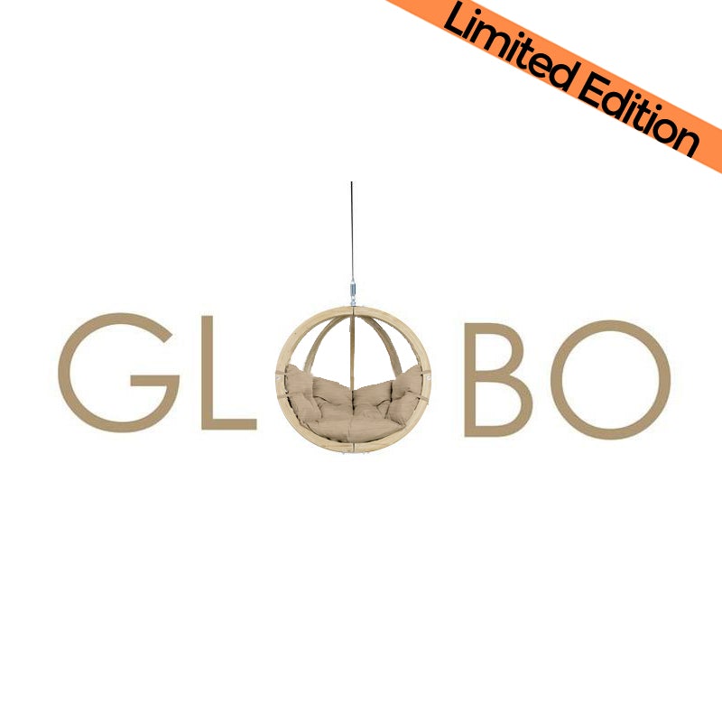 globo royal sahara hanging egg chair product exterior view — view 2