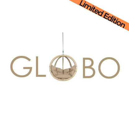 globo royal sahara hanging egg chair product exterior view — view 2