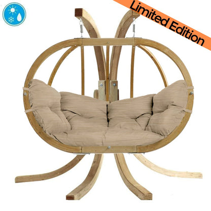 globo royal sahara hanging egg chair product exterior view