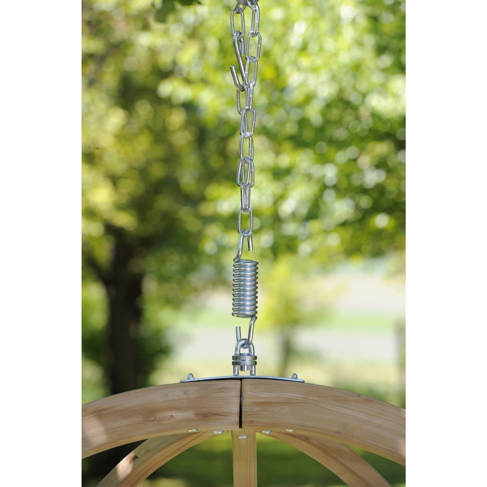 globo single verde hanging egg chair product exterior view — view 3