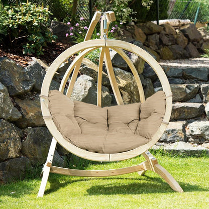 globo single sahara hanging egg chair limited edition product exterior view