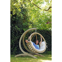 globo single egg chair stand product exterior view — view 3