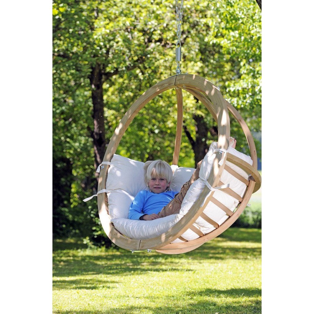 globo single natura hanging egg chair product exterior view