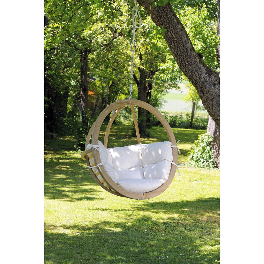 globo single natura hanging egg chair product exterior view — view 2